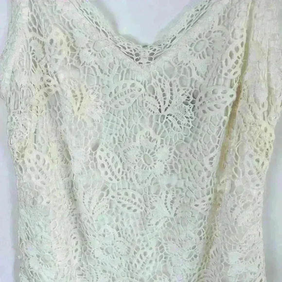 Rag & Bone Aleah Crochet V Neck Mini Dress - Picture 4 of 9